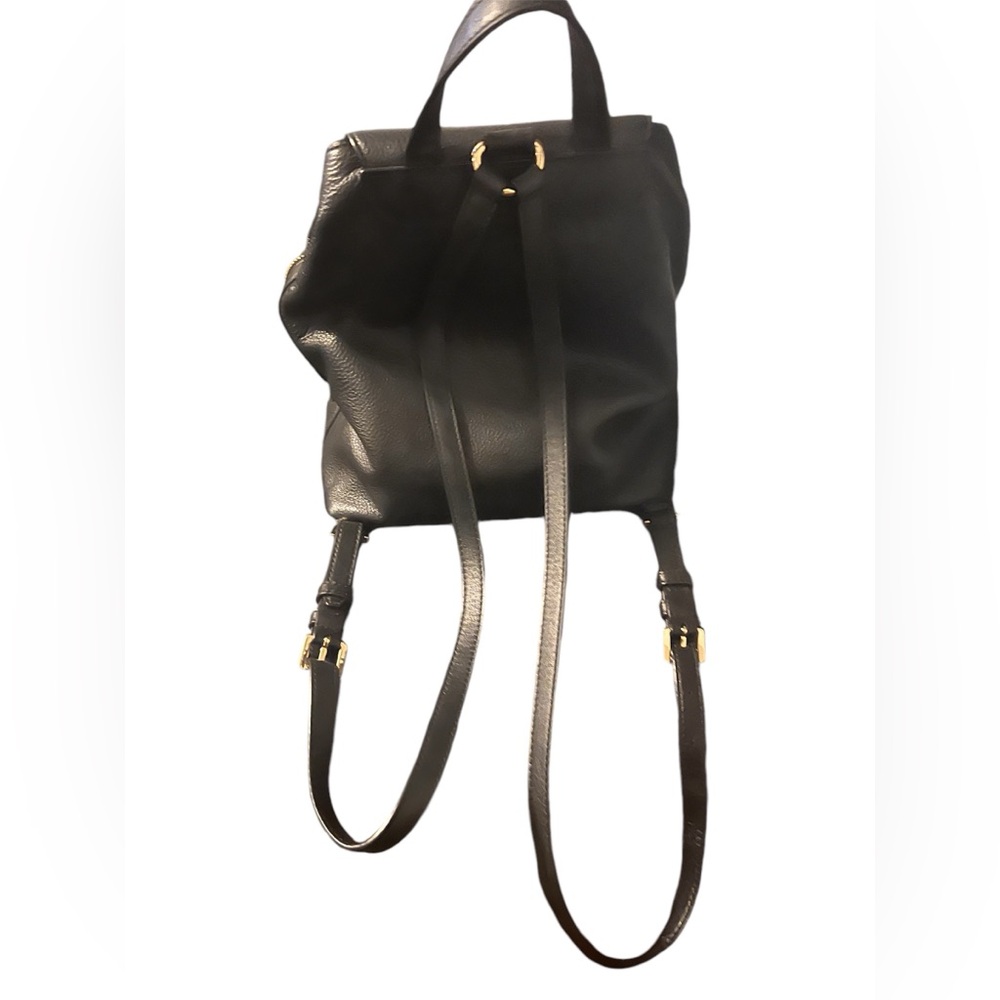 Michael Kors Black Leather Backpack